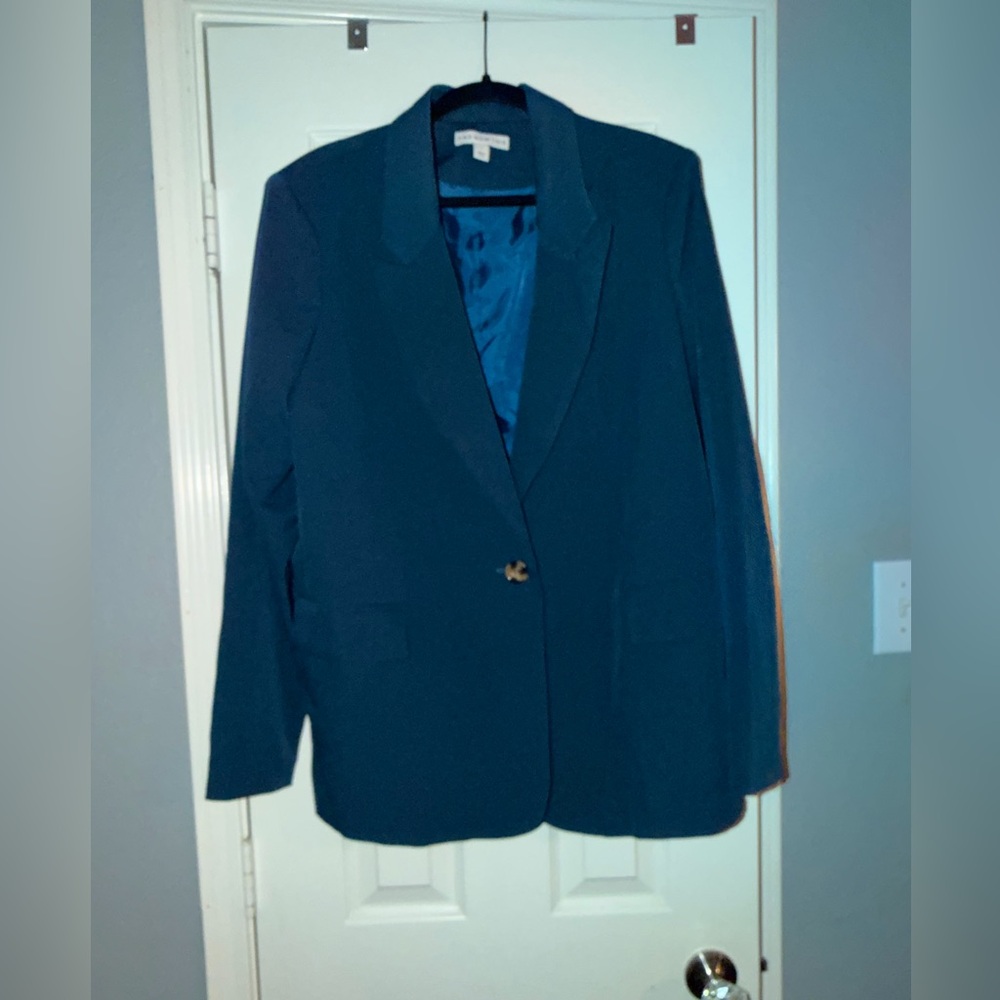 And Now This Women's Teal Blazer - Picture 2 of 8